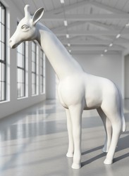 Casa Padrino sculpture décorative de luxe Giraffe Uni H. 115 cm - Immense sculpture de jardin - Sculpture grandeur nature - Sculpture décorative XXL Casa Padrino sculpture décorative de luxe Giraffe Uni H. 115 cm - Immense sculpture de jardin - Sculpture grandeur nature - Sculpture décorative XXL