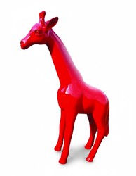 Casa Padrino sculpture décorative de luxe Giraffe H. 50 cm - Sculpture décorative - Figurine décorative - Figurine animale - Décoration de jardin
