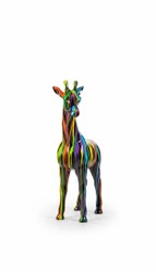 Casa Padrino escultura decorativa de lujo Giraffe Trash A. 115 cm - Escultura de jardín enorme - Escultura de tamaño natural - Escultura decorativa XXL Casa Padrino escultura decorativa de lujo Giraffe Trash A. 115 cm - Escultura de jardín enorme - Escultura de tamaño natural - Escultura decorativa XXL