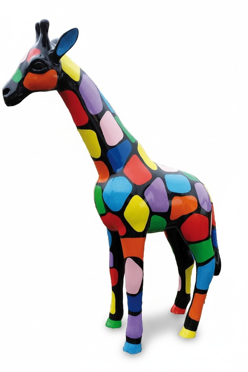 Casa Padrino scultura decorativa di lusso Giraffe Mosaik A. 115 cm - Enorme scultura da giardino - Scultura a grandezza naturale - Scultura decorativa XXL Casa Padrino scultura decorativa di lusso Giraffe Mosaik A. 115 cm - Enorme scultura da giardino - Scultura a grandezza naturale - Scultura decorativa XXL