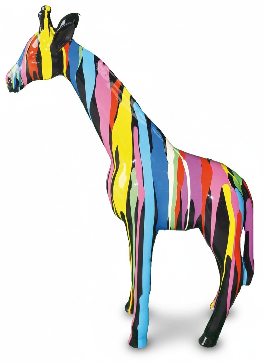 Casa Padrino sculpture décorative de luxe Giraffe Trash H. 130 cm - Immense sculpture de jardin - Sculpture grandeur nature - Sculpture décorative XXL Casa Padrino sculpture décorative de luxe Giraffe Trash H. 130 cm - Immense sculpture de jardin - Sculpture grandeur nature - Sculpture décorative XXL
