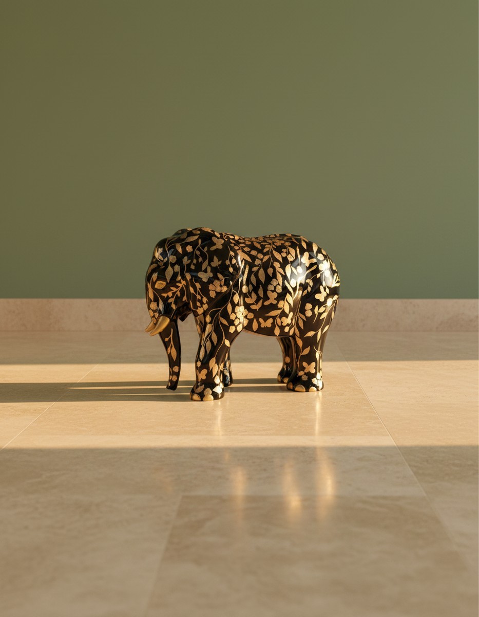 Casa Padrino Luxus Deko Skulptur Elefant Hindi H. 60 cm - Deko Skulptur - Deko Figur - Tierfigur - Gartendeko Casa Padrino Luxus Deko Skulptur Elefant Hindi H. 60 cm - Deko Skulptur - Deko Figur - Tierfigur - Gartendeko