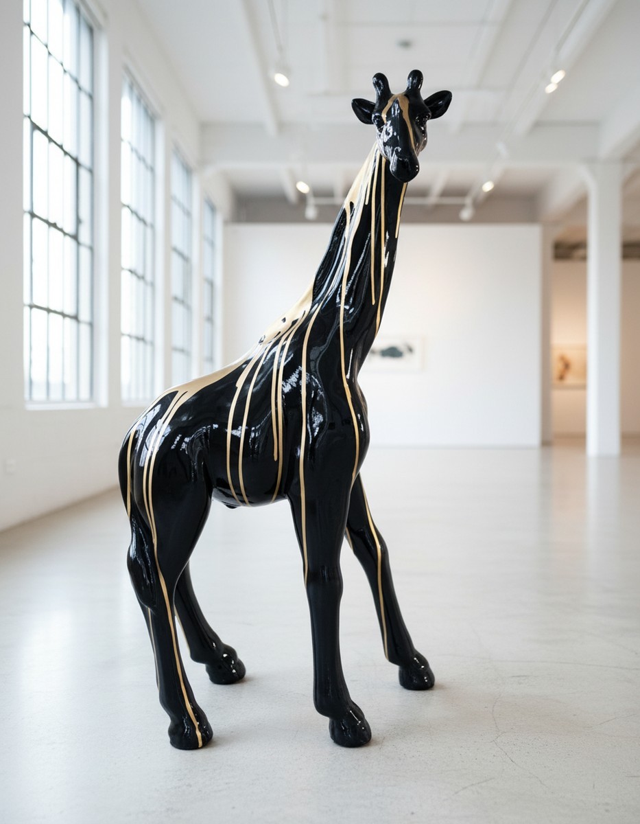 Casa Padrino sculpture décorative de luxe Giraffe Trash Gold H. 78 cm - Sculpture décorative - Figurine décorative - Figurine animale - Décoration de jardin Casa Padrino sculpture décorative de luxe Giraffe Trash Gold H. 78 cm - Sculpture décorative - Figurine décorative - Figurine animale - Décoration de jardin