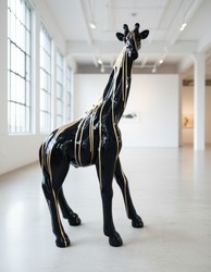 Casa Padrino sculpture décorative de luxe Giraffe Trash Gold H. 78 cm - Sculpture décorative - Figurine décorative - Figurine animale - Décoration de jardin Casa Padrino sculpture décorative de luxe Giraffe Trash Gold H. 78 cm - Sculpture décorative - Figurine décorative - Figurine animale - Décoration de jardin