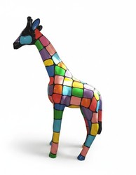Casa Padrino sculpture décorative de luxe Giraffe Mosaik H. 50 cm - Sculpture décorative - Figurine décorative - Figurine animale - Décoration de jardin Casa Padrino sculpture décorative de luxe Giraffe Mosaik H. 50 cm - Sculpture décorative - Figurine décorative - Figurine animale - Décoration de jardin