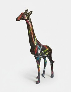 Casa Padrino scultura decorativa di lusso Giraffe Splash A. 210 cm - Enorme scultura da giardino - Scultura a grandezza naturale - Scultura decorativa XXL Casa Padrino scultura decorativa di lusso Giraffe Splash A. 210 cm - Enorme scultura da giardino - Scultura a grandezza naturale - Scultura decorativa XXL