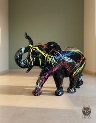 Casa Padrino Luxus Deko Skulptur Elefant H. 47 cm - Deko Skulptur - Deko Figur - Tierfigur - Gartendeko Casa Padrino Luxus Deko Skulptur Elefant H. 47 cm - Deko Skulptur - Deko Figur - Tierfigur - Gartendeko