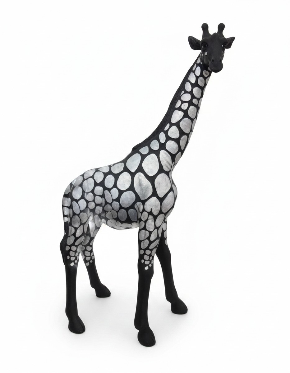 Casa Padrino Luxus Deko Skulptur Giraffe Designaufgaben Gold H. 77 cm - Deko Skulptur - Deko Figur - Tierfigur - Gartendeko Casa Padrino Luxus Deko Skulptur Giraffe Designaufgaben Gold H. 77 cm - Deko Skulptur - Deko Figur - Tierfigur - Gartendeko