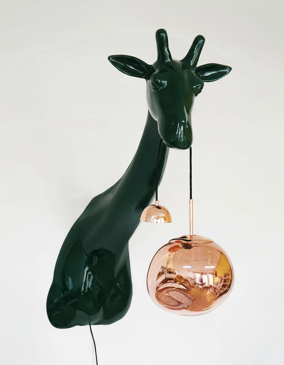 Casa Padrino scultura decorativa di lusso Giraffe Trophäe 1 Farblampe A. 140 cm - Enorme scultura da giardino - Scultura a grandezza naturale - Scultura decorativa XXL Casa Padrino scultura decorativa di lusso Giraffe Trophäe 1 Farblampe A. 140 cm - Enorme scultura da giardino - Scultura a grandezza naturale - Scultura decorativa XXL