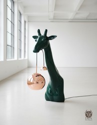 Casa Padrino scultura decorativa di lusso Giraffe Trophäe 1 Farblampe A. 140 cm - Enorme scultura da giardino - Scultura a grandezza naturale - Scultura decorativa XXL Casa Padrino scultura decorativa di lusso Giraffe Trophäe 1 Farblampe A. 140 cm - Enorme scultura da giardino - Scultura a grandezza naturale - Scultura decorativa XXL