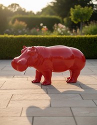 Casa Padrino escultura decorativa de lujo Nilpferd A. 45 cm - Escultura decorativa - Figura decorativa - Figura de animal - Decoración de jardín Casa Padrino escultura decorativa de lujo Nilpferd A. 45 cm - Escultura decorativa - Figura decorativa - Figura de animal - Decoración de jardín