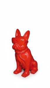 Casa Padrino Luxus Deko Skulptur Hund Bulldogge Brille H. 80 cm - Deko Skulptur - Deko Figur - Tierfigur - Gartendeko Casa Padrino Luxus Deko Skulptur Hund Bulldogge Brille H. 80 cm - Deko Skulptur - Deko Figur - Tierfigur - Gartendeko