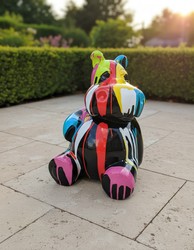 Casa Padrino scultura decorativa di lusso Nilpferd Sitzt Trash A. 95 cm - Scultura decorativa - Figura decorativa - Figura animale - Decorazione da giardino Casa Padrino scultura decorativa di lusso Nilpferd Sitzt Trash A. 95 cm - Scultura decorativa - Figura decorativa - Figura animale - Decorazione da giardino