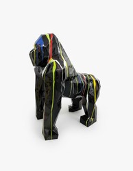Casa Padrino escultura decorativa de lujo Affe Gorilla Facetten Trash A. 128 cm - Escultura de jardín enorme - Escultura de tamaño natural - Escultura decorativa XXL Casa Padrino escultura decorativa de lujo Affe Gorilla Facetten Trash A. 128 cm - Escultura de jardín enorme - Escultura de tamaño natural - Escultura decorativa XXL
