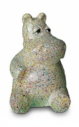 Casa Padrino scultura decorativa di lusso Nilpferd Sitzen Granit A. 95 cm - Scultura decorativa - Figura decorativa - Figura animale - Decorazione da giardino Casa Padrino scultura decorativa di lusso Nilpferd Sitzen Granit A. 95 cm - Scultura decorativa - Figura decorativa - Figura animale - Decorazione da giardino