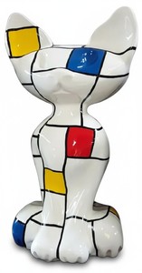 Casa Padrino sculpture décorative de luxe Katze Große Ägyptische Mondrian H. 130 cm - Immense sculpture de jardin - Sculpture grandeur nature - Sculpture décorative XXL Casa Padrino sculpture décorative de luxe Katze Große Ägyptische Mondrian H. 130 cm - Immense sculpture de jardin - Sculpture grandeur nature - Sculpture décorative XXL