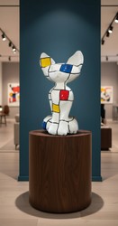 Casa Padrino scultura decorativa di lusso Katze Große Ägyptische Mondrian A. 130 cm - Enorme scultura da giardino - Scultura a grandezza naturale - Scultura decorativa XXL Casa Padrino scultura decorativa di lusso Katze Große Ägyptische Mondrian A. 130 cm - Enorme scultura da giardino - Scultura a grandezza naturale - Scultura decorativa XXL