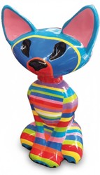 Casa Padrino sculpture décorative de luxe Katze Große Gestreifte Ägyptische H. 130 cm - Immense sculpture de jardin - Sculpture grandeur nature - Sculpture décorative XXL Casa Padrino sculpture décorative de luxe Katze Große Gestreifte Ägyptische H. 130 cm - Immense sculpture de jardin - Sculpture grandeur nature - Sculpture décorative XXL