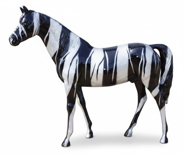 Casa Padrino sculpture décorative de luxe Pferd Lebensgroßes Zebra H. 190 cm - Immense sculpture de jardin - Sculpture grandeur nature - Sculpture décorative XXL Casa Padrino sculpture décorative de luxe Pferd Lebensgroßes Zebra H. 190 cm - Immense sculpture de jardin - Sculpture grandeur nature - Sculpture décorative XXL