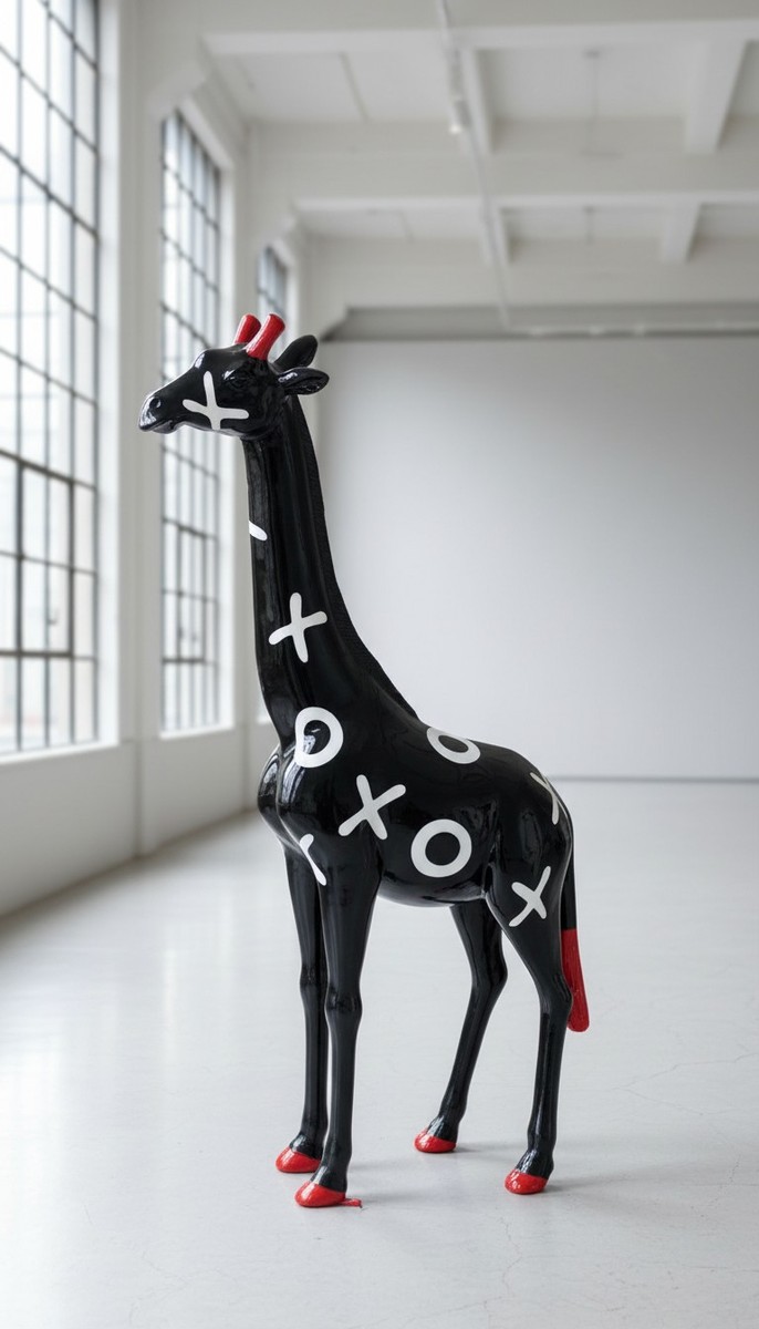 Casa Padrino escultura decorativa de lujo Giraffe Morpion A. 210 cm - Escultura de jardín enorme - Escultura de tamaño natural - Escultura decorativa XXL Casa Padrino escultura decorativa de lujo Giraffe Morpion A. 210 cm - Escultura de jardín enorme - Escultura de tamaño natural - Escultura decorativa XXL