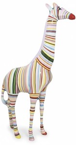 Casa Padrino sculpture décorative de luxe Giraffe Streifen H. 210 cm - Immense sculpture de jardin - Sculpture grandeur nature - Sculpture décorative XXL Casa Padrino sculpture décorative de luxe Giraffe Streifen H. 210 cm - Immense sculpture de jardin - Sculpture grandeur nature - Sculpture décorative XXL