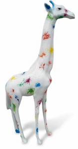 Casa Padrino sculpture décorative de luxe Giraffe Splash H. 210 cm - Immense sculpture de jardin - Sculpture grandeur nature - Sculpture décorative XXL Casa Padrino sculpture décorative de luxe Giraffe Splash H. 210 cm - Immense sculpture de jardin - Sculpture grandeur nature - Sculpture décorative XXL