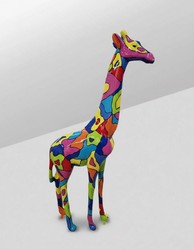 Casa Padrino scultura decorativa di lusso Giraffe Mosaik A. 210 cm - Enorme scultura da giardino - Scultura a grandezza naturale - Scultura decorativa XXL Casa Padrino scultura decorativa di lusso Giraffe Mosaik A. 210 cm - Enorme scultura da giardino - Scultura a grandezza naturale - Scultura decorativa XXL