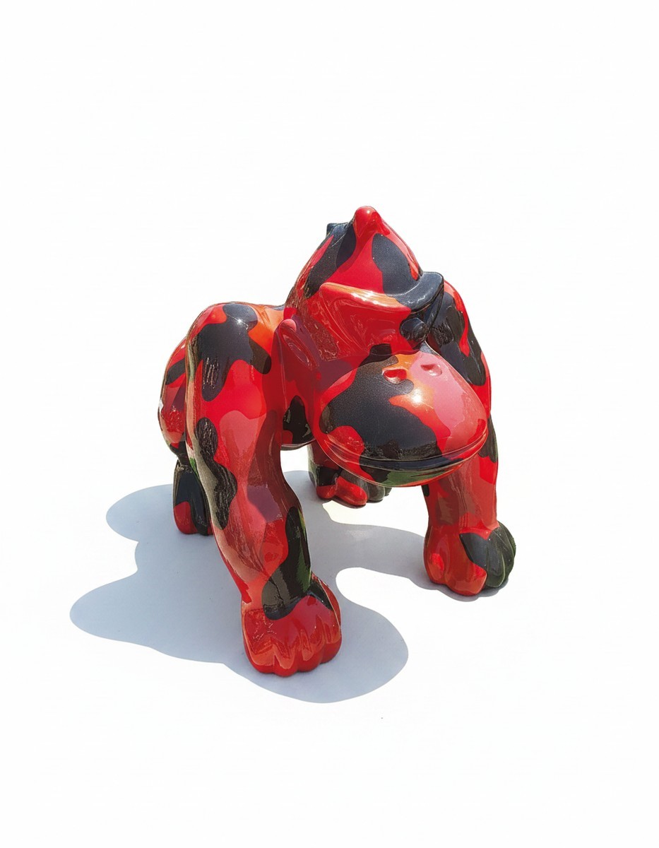Casa Padrino scultura decorativa di lusso Affe Gorilla Militär A. 62 cm - Scultura decorativa - Figura decorativa - Figura animale - Decorazione da giardino Casa Padrino scultura decorativa di lusso Affe Gorilla Militär A. 62 cm - Scultura decorativa - Figura decorativa - Figura animale - Decorazione da giardino
