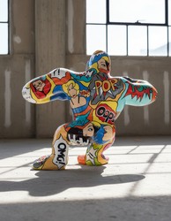 Casa Padrino scultura decorativa di lusso Affe Kong Wütende Pop Art Gorilla A. 102 cm - Enorme scultura da giardino - Scultura a grandezza naturale - Scultura decorativa XXL Casa Padrino scultura decorativa di lusso Affe Kong Wütende Pop Art Gorilla A. 102 cm - Enorme scultura da giardino - Scultura a grandezza naturale - Scultura decorativa XXL