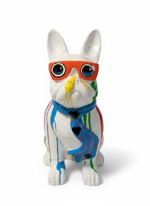 Casa Padrino sculpture décorative de luxe Hund Bulldogge Trash Brille Augen H. 85 cm - Sculpture décorative - Figurine décorative - Figurine animale - Décoration de jardin Casa Padrino sculpture décorative de luxe Hund Bulldogge Trash Brille Augen H. 85 cm - Sculpture décorative - Figurine décorative - Figurine animale - Décoration de jardin