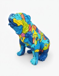 Casa Padrino scultura decorativa di lusso Hund Sitzend Mosaik Bulldogge A. 67 cm - Scultura decorativa - Figura decorativa - Figura animale - Decorazione da giardino Casa Padrino scultura decorativa di lusso Hund Sitzend Mosaik Bulldogge A. 67 cm - Scultura decorativa - Figura decorativa - Figura animale - Decorazione da giardino