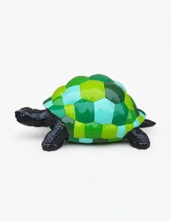 Casa Padrino scultura decorativa di lusso Reptil Schildkröte Bunt GRÜN A. 44 cm - Scultura decorativa - Figura decorativa - Figura animale - Decorazione da giardino Casa Padrino scultura decorativa di lusso Reptil Schildkröte Bunt GRÜN A. 44 cm - Scultura decorativa - Figura decorativa - Figura animale - Decorazione da giardino