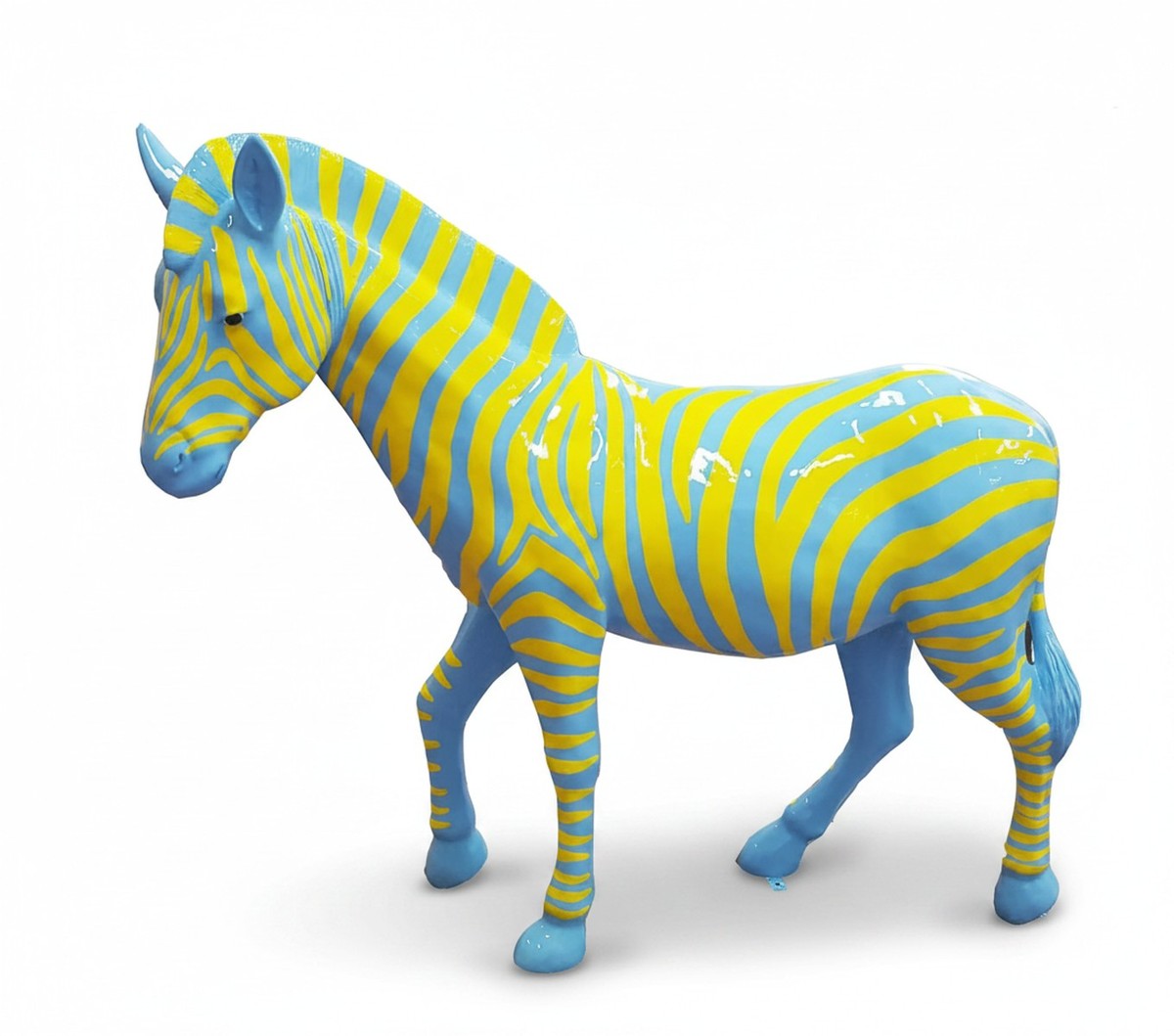 Casa Padrino escultura decorativa de lujo Pferd Zebra Picasso A. 167 cm - Escultura de jardín enorme - Escultura de tamaño natural - Escultura decorativa XXL Casa Padrino escultura decorativa de lujo Pferd Zebra Picasso A. 167 cm - Escultura de jardín enorme - Escultura de tamaño natural - Escultura decorativa XXL