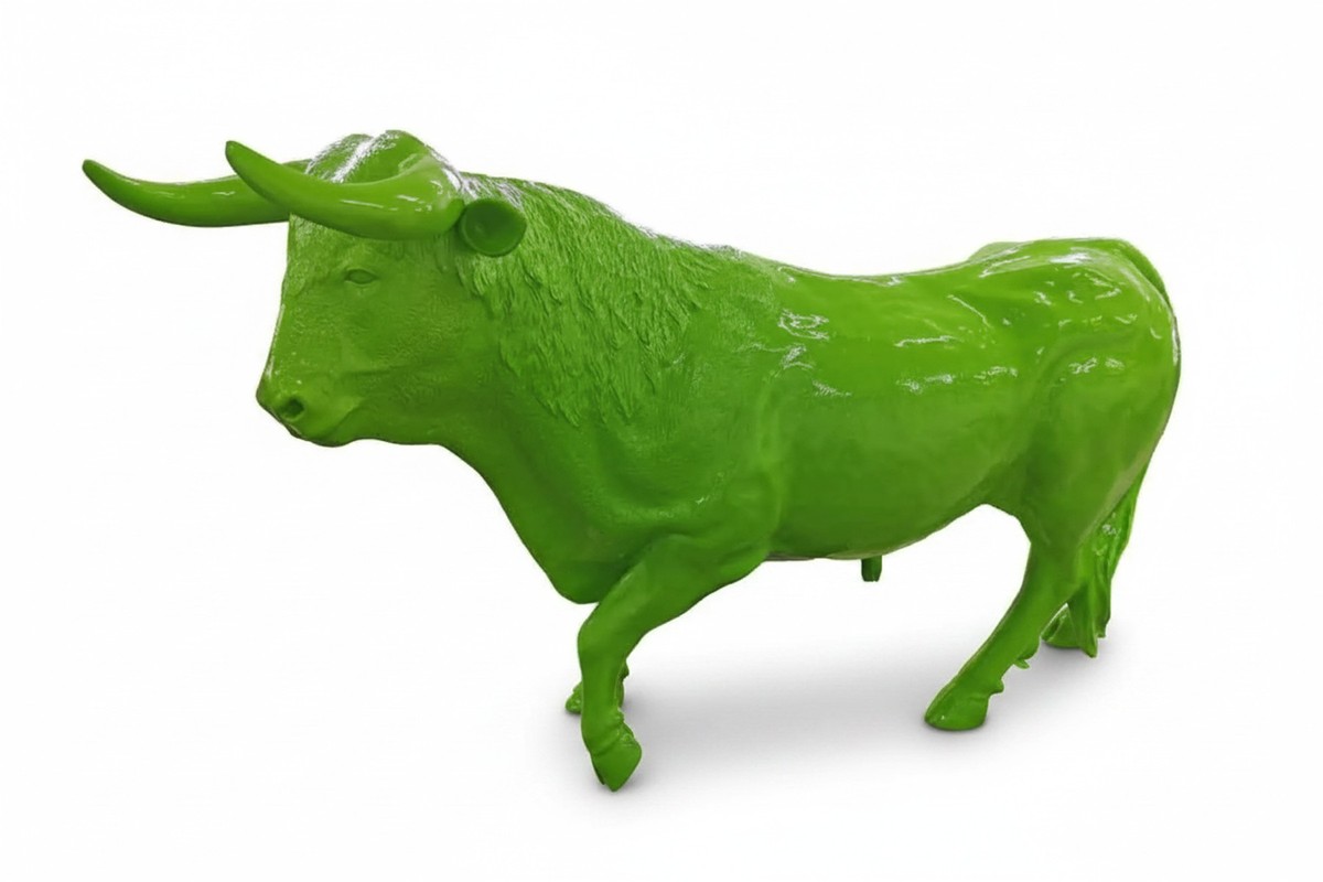 Casa Padrino scultura decorativa di lusso Kuh Stier A. 150 cm - Enorme scultura da giardino - Scultura a grandezza naturale - Scultura decorativa XXL Casa Padrino scultura decorativa di lusso Kuh Stier A. 150 cm - Enorme scultura da giardino - Scultura a grandezza naturale - Scultura decorativa XXL
