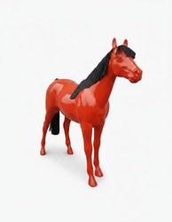 Casa Padrino escultura decorativa de lujo Pferd Schwarz Mähne A. 200 cm - Escultura de jardín enorme - Escultura de tamaño natural - Escultura decorativa XXL Casa Padrino escultura decorativa de lujo Pferd Schwarz Mähne A. 200 cm - Escultura de jardín enorme - Escultura de tamaño natural - Escultura decorativa XXL