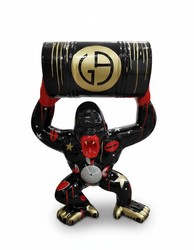 Casa Padrino scultura decorativa di lusso Affe Gorilla Barrel Star A. 98 cm - Scultura decorativa - Figura decorativa - Figura animale - Decorazione da giardino Casa Padrino scultura decorativa di lusso Affe Gorilla Barrel Star A. 98 cm - Scultura decorativa - Figura decorativa - Figura animale - Decorazione da giardino