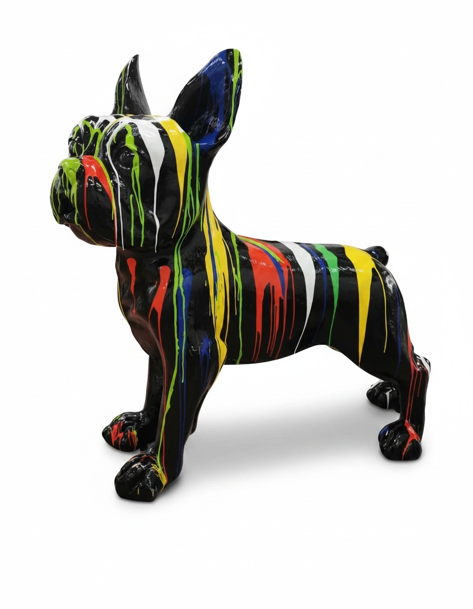 Casa Padrino escultura decorativa de lujo Hund Französische Bulldogge Trash A. 178 cm - Escultura de jardín enorme - Escultura de tamaño natural - Escultura decorativa XXL Casa Padrino escultura decorativa de lujo Hund Französische Bulldogge Trash A. 178 cm - Escultura de jardín enorme - Escultura de tamaño natural - Escultura decorativa XXL