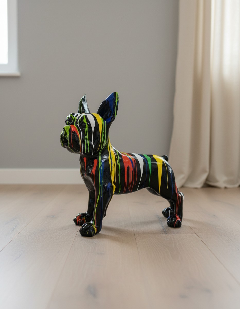 Casa Padrino escultura decorativa de lujo Hund Französische Bulldogge Trash A. 178 cm - Escultura de jardín enorme - Escultura de tamaño natural - Escultura decorativa XXL Casa Padrino escultura decorativa de lujo Hund Französische Bulldogge Trash A. 178 cm - Escultura de jardín enorme - Escultura de tamaño natural - Escultura decorativa XXL
