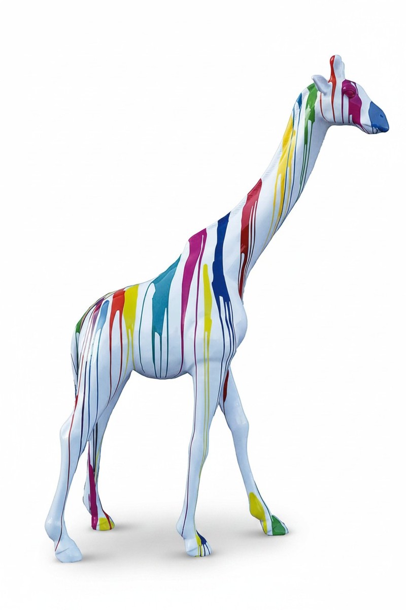 Casa Padrino sculpture décorative de luxe Giraffe Trash H. 230 cm - Immense sculpture de jardin - Sculpture grandeur nature - Sculpture décorative XXL Casa Padrino sculpture décorative de luxe Giraffe Trash H. 230 cm - Immense sculpture de jardin - Sculpture grandeur nature - Sculpture décorative XXL