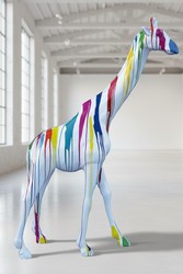 Casa Padrino sculpture décorative de luxe Giraffe Trash H. 230 cm - Immense sculpture de jardin - Sculpture grandeur nature - Sculpture décorative XXL Casa Padrino sculpture décorative de luxe Giraffe Trash H. 230 cm - Immense sculpture de jardin - Sculpture grandeur nature - Sculpture décorative XXL