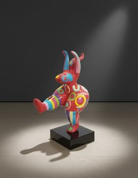 Casa Padrino sculpture décorative de luxe Statue Tanzerin Frau POP Motiv H. 85 cm - Sculpture décorative - Figurine décorative - Figurine animale - Décoration de jardin