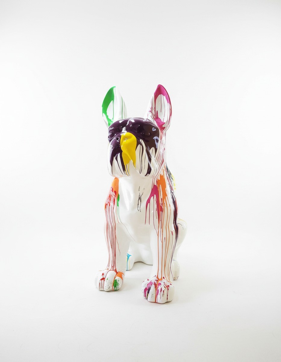 Casa Padrino Luxus Deko Skulptur Hund Bulldogge Sitzt Im Trash H. 170 cm - Riesige Gartenskulptur - Lebensgroße Skulptur - XXL Deko Skulptur - XXL Deko Figur Casa Padrino Luxus Deko Skulptur Hund Bulldogge Sitzt Im Trash H. 170 cm - Riesige Gartenskulptur - Lebensgroße Skulptur - XXL Deko Skulptur - XXL Deko Figur