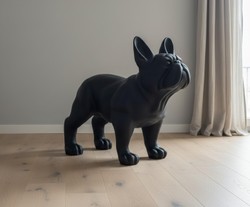 Casa Padrino sculpture décorative de luxe Hund Französische Bulldogge H. 160 cm - Immense sculpture de jardin - Sculpture grandeur nature - Sculpture décorative XXL Casa Padrino sculpture décorative de luxe Hund Französische Bulldogge H. 160 cm - Immense sculpture de jardin - Sculpture grandeur nature - Sculpture décorative XXL