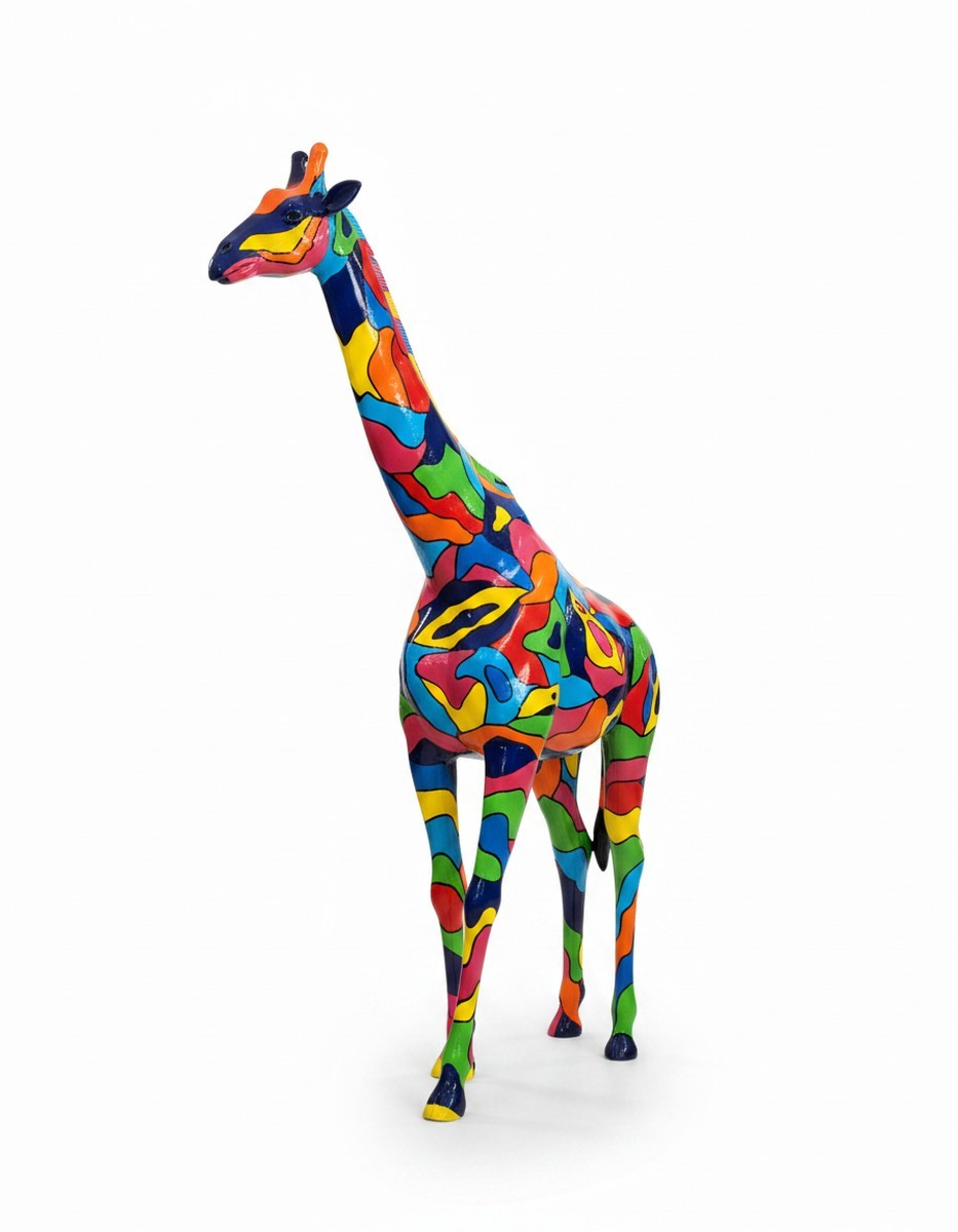 Casa Padrino sculpture décorative de luxe Giraffe Mosaik H. 320 cm - Immense sculpture de jardin - Sculpture grandeur nature - Sculpture décorative XXL Casa Padrino sculpture décorative de luxe Giraffe Mosaik H. 320 cm - Immense sculpture de jardin - Sculpture grandeur nature - Sculpture décorative XXL