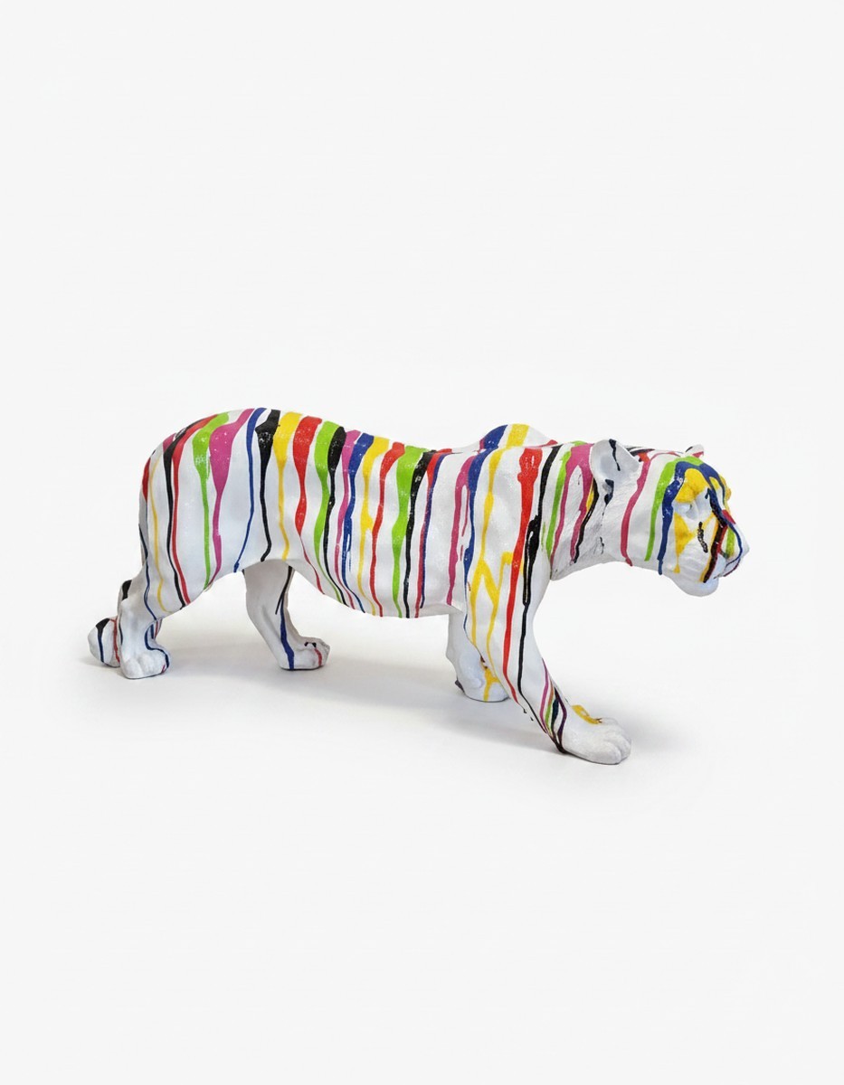 Casa Padrino escultura decorativa de lujo Raubkatze Panther Trash A. 35 cm - Escultura decorativa - Figura decorativa - Figura de animal - Decoración de jardín Casa Padrino escultura decorativa de lujo Raubkatze Panther Trash A. 35 cm - Escultura decorativa - Figura decorativa - Figura de animal - Decoración de jardín