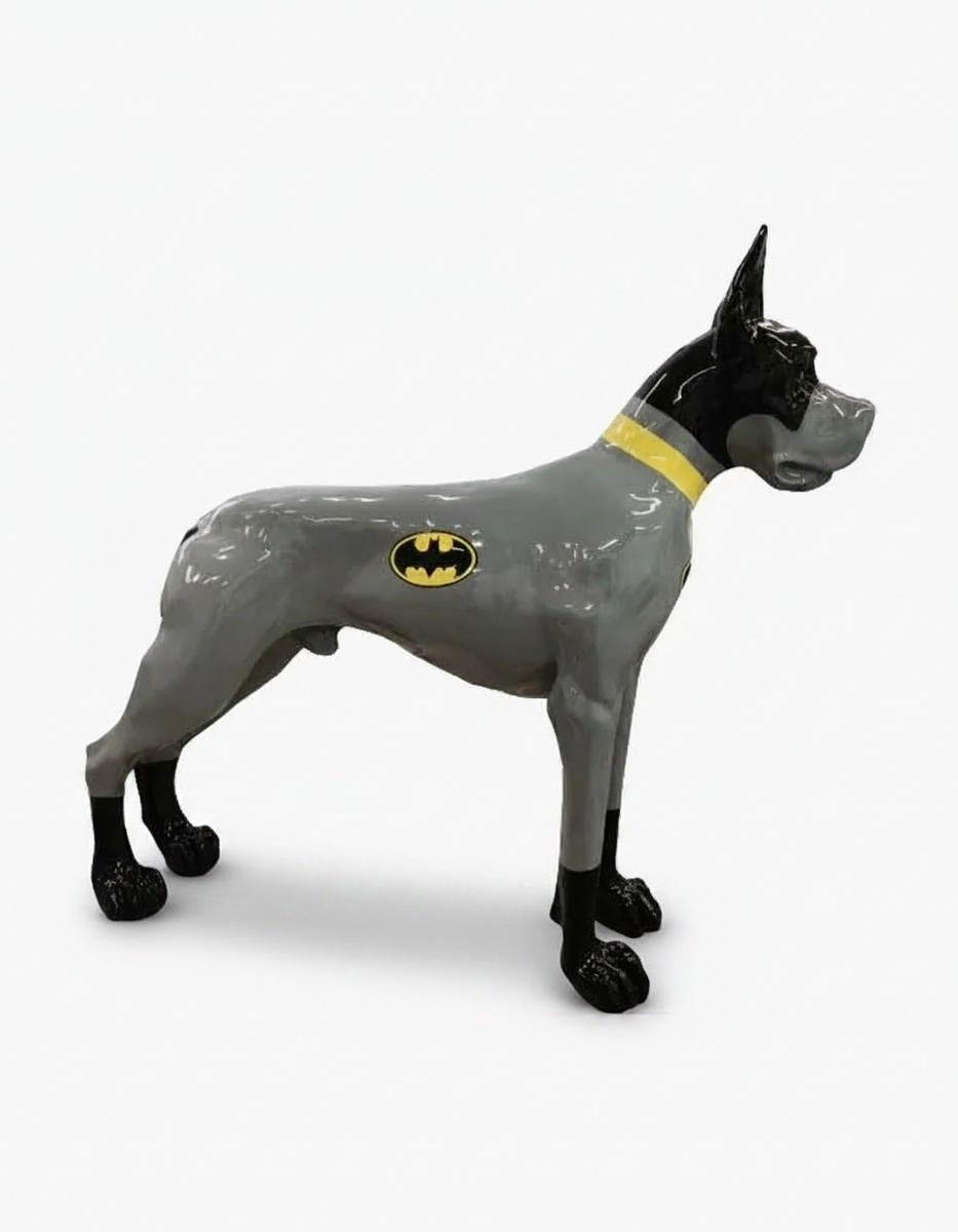 Casa Padrino Luxus Deko Skulptur Hund Mastiff Batman H. 111 cm - Riesige Gartenskulptur - Lebensgroße Skulptur - XXL Deko Skulptur - XXL Deko Figur Casa Padrino Luxus Deko Skulptur Hund Mastiff Batman H. 111 cm - Riesige Gartenskulptur - Lebensgroße Skulptur - XXL Deko Skulptur - XXL Deko Figur
