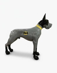 Casa Padrino Luxus Deko Skulptur Hund Mastiff Batman H. 111 cm - Riesige Gartenskulptur - Lebensgroße Skulptur - XXL Deko Skulptur - XXL Deko Figur Casa Padrino Luxus Deko Skulptur Hund Mastiff Batman H. 111 cm - Riesige Gartenskulptur - Lebensgroße Skulptur - XXL Deko Skulptur - XXL Deko Figur