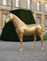 Casa Padrino scultura decorativa di lusso Pferd In Voller Größe A. 190 cm - Enorme scultura da giardino - Scultura a grandezza naturale - Scultura decorativa XXL Casa Padrino scultura decorativa di lusso Pferd In Voller Größe A. 190 cm - Enorme scultura da giardino - Scultura a grandezza naturale - Scultura decorativa XXL