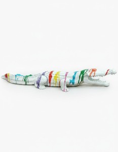 Casa Padrino sculpture décorative de luxe Reptil Trash Krokodil H. 20 cm - Sculpture décorative - Figurine décorative - Figurine animale - Décoration de jardin Casa Padrino sculpture décorative de luxe Reptil Trash Krokodil H. 20 cm - Sculpture décorative - Figurine décorative - Figurine animale - Décoration de jardin