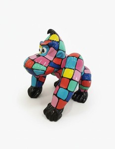 Casa Padrino sculpture décorative de luxe Affe Gorilla Bunt H. 70 cm - Sculpture décorative - Figurine décorative - Figurine animale - Décoration de jardin Casa Padrino sculpture décorative de luxe Affe Gorilla Bunt H. 70 cm - Sculpture décorative - Figurine décorative - Figurine animale - Décoration de jardin